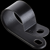 Скоба нейлоновая крепежная IEK СНК-16 (упак.50шт) черный картинка